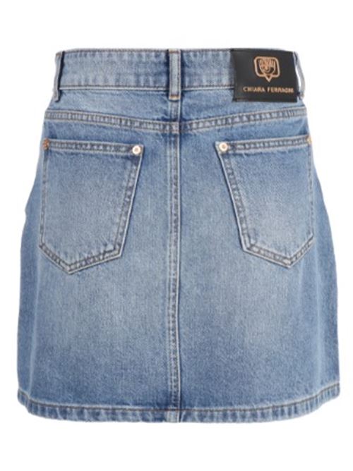 MINI GONNA IN DENIM DI COTONE EYELIKE CHIARA FERRAGNI CHIARA FERRAGNI | 72CBE802-CDW20-904